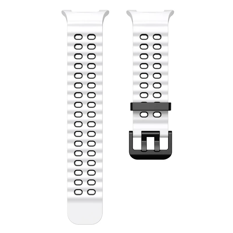 Samsung Galaxy Watch 9 - 44mm Ocean Armband (Weiß/Schwarz)
