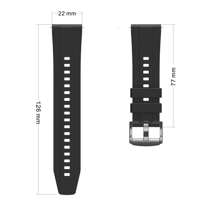 Huawei Watch GT 4 46mm Smart Watch Band 22mm Silicone Strap Replacement
