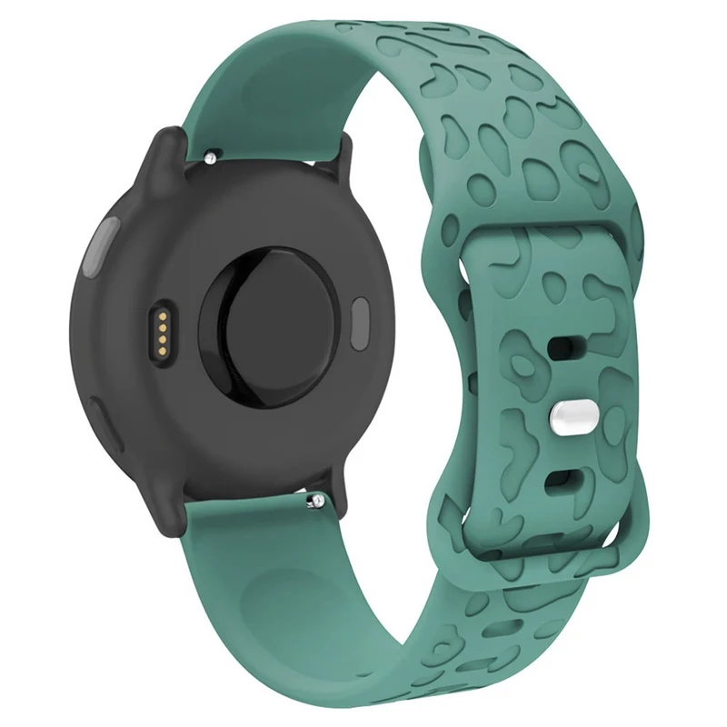 Coros Watch GT 4 41mm / Garmin Venu 3S 18mm Watch Band Leopard Texture Silicone Wrist Strap