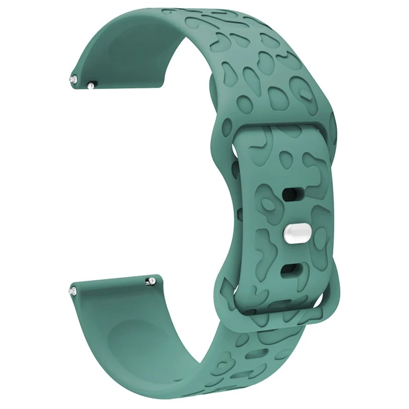 Coros Watch GT 4 41mm / Garmin Venu 3S 18mm Watch Band Leopard Texture Silicone Wrist Strap