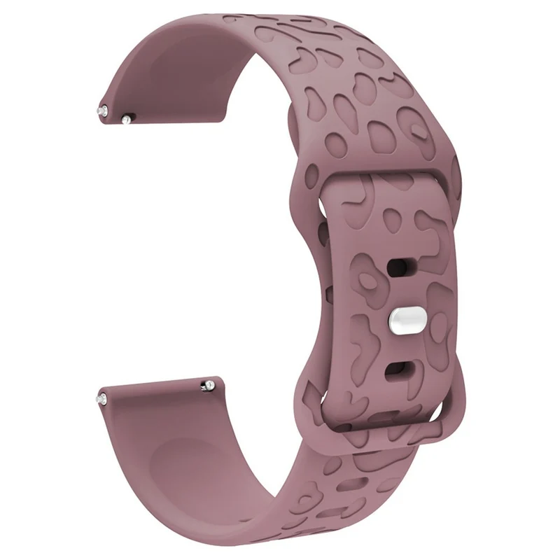 Coros Watch GT 4 41mm / Garmin Venu 3S 18mm Watch Band Leopard Texture Silicone Wrist Strap