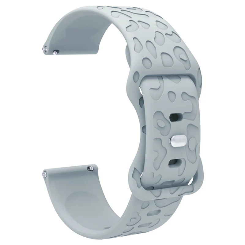Coros Watch GT 4 41mm / Garmin Venu 3S 18mm Watch Band Leopard Texture Silicone Wrist Strap