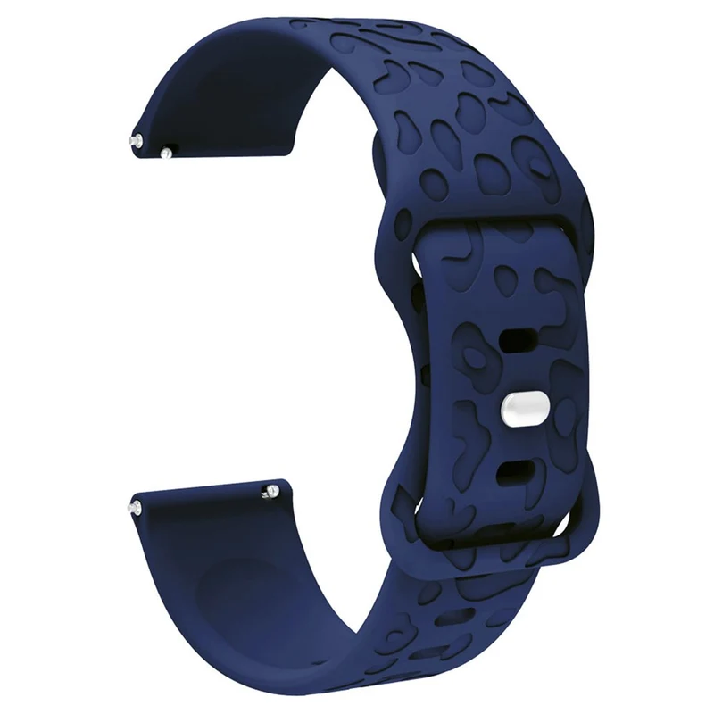 Coros Watch GT 4 41mm / Garmin Venu 3S 18mm Watch Band Leopard Texture Silicone Wrist Strap