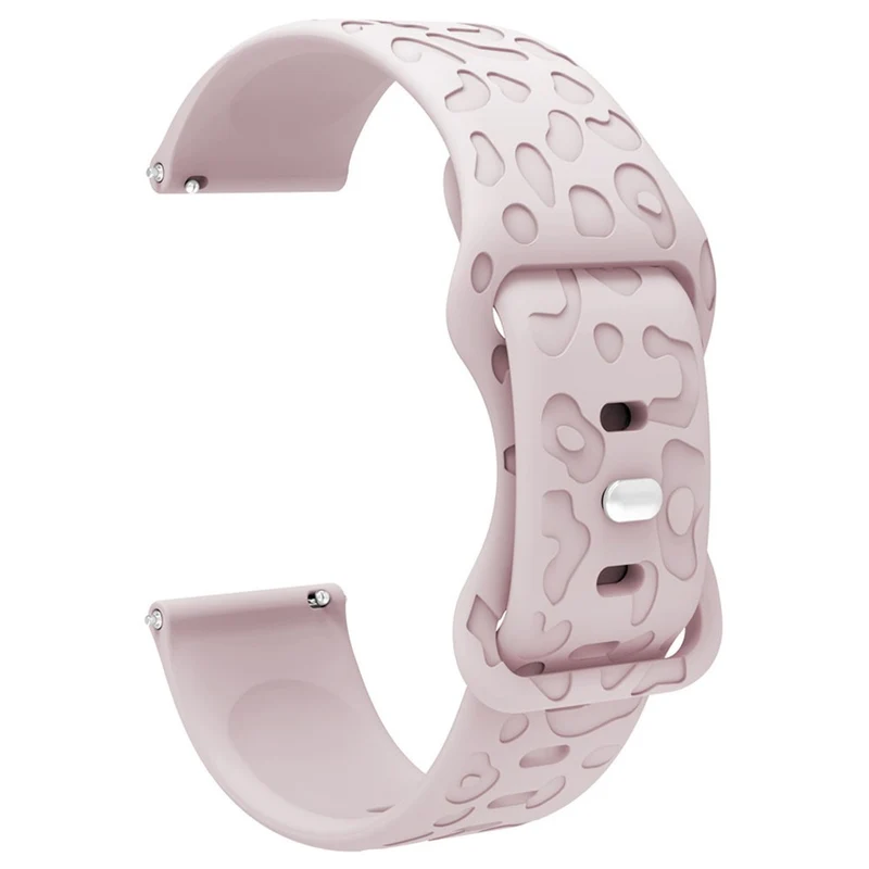 Coros Watch GT 4 41mm / Garmin Venu 3S 18mm Watch Band Leopard Texture Silicone Wrist Strap