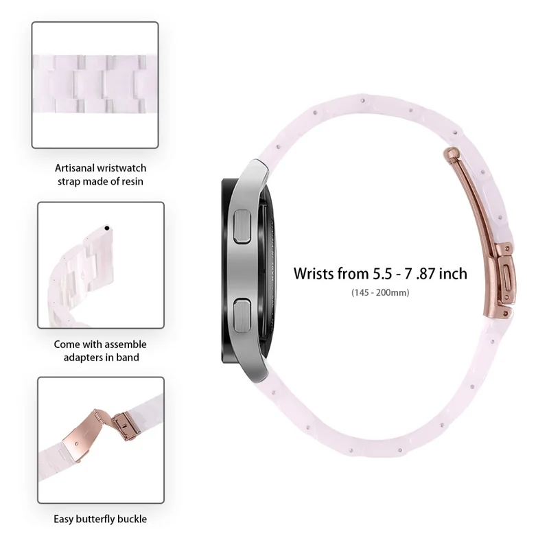 Huawei Watch 4 Pro / Watch GT 3 / 2 46mm Resin Watch Band 22mm Water Resistant Quick Release Watch Strap - Chocolate