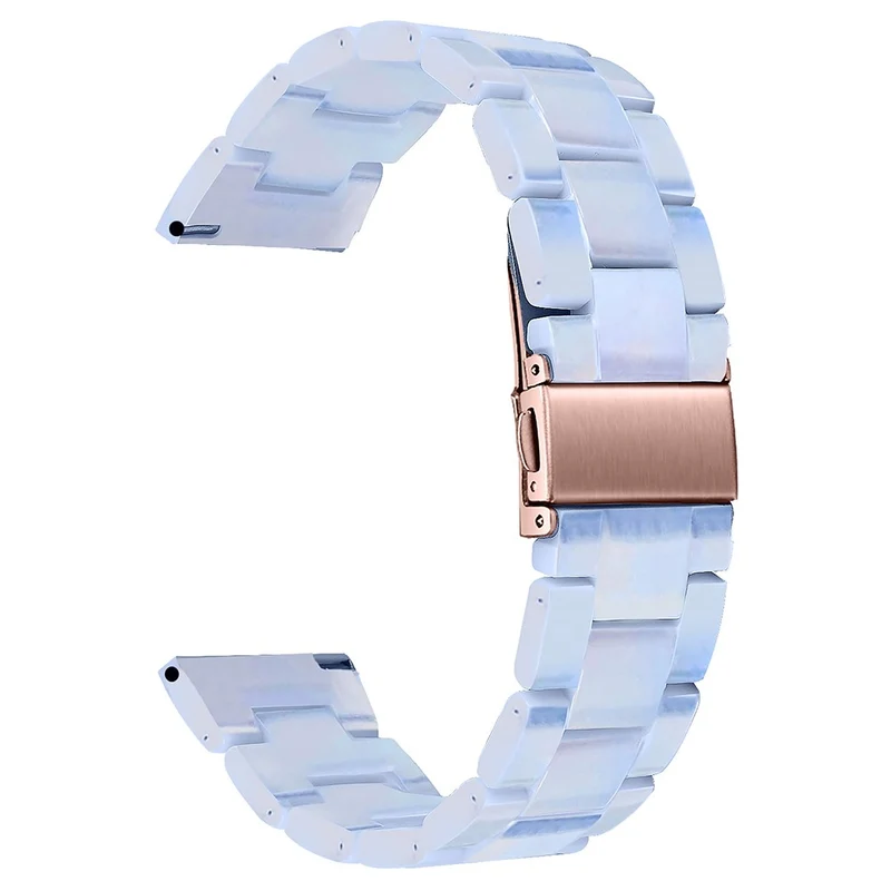 Huawei Watch 4 Pro / Watch GT 3 / 2 46mm Resin Watch Band 22mm Water Resistant Quick Release Watch Strap - Chocolate