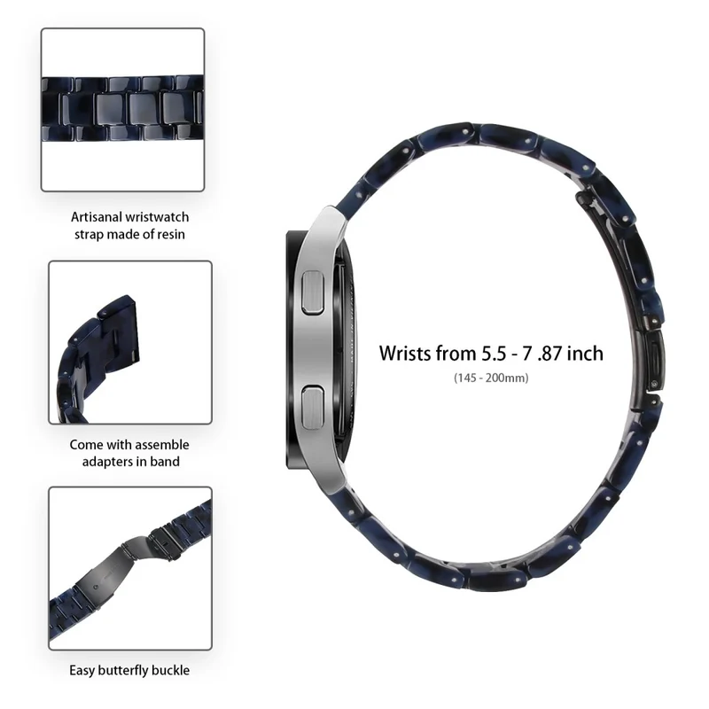 Huawei Watch 4 Pro / Watch GT 3 / 2 46mm Resin Watch Band 22mm Water Resistant Quick Release Watch Strap - Chocolate