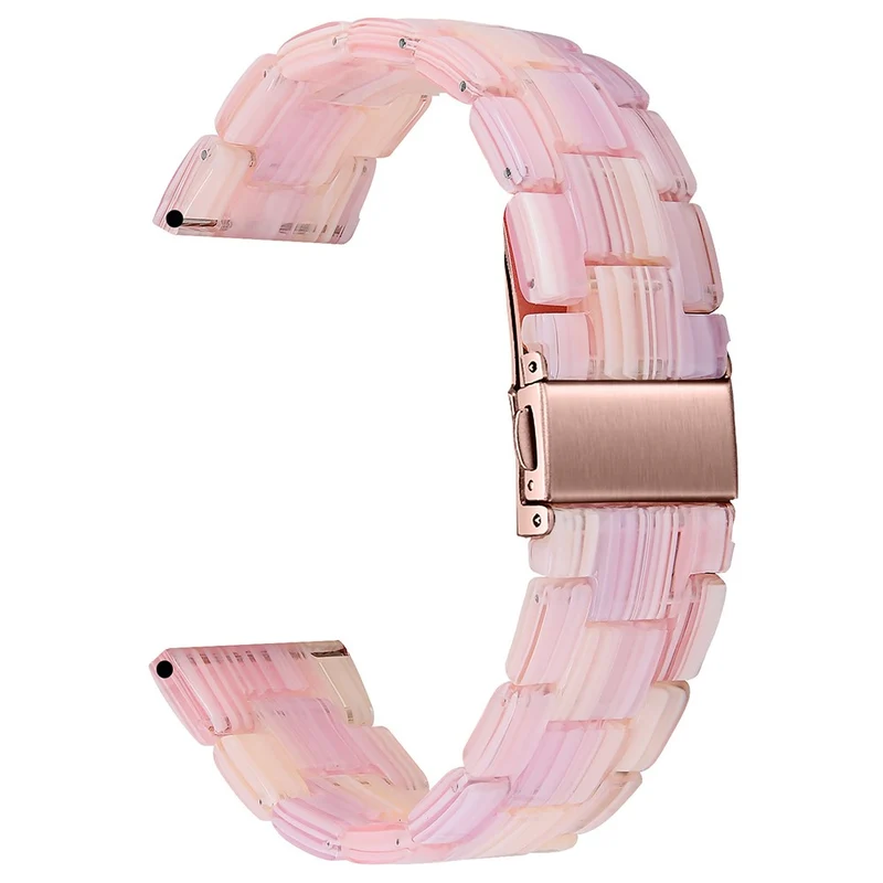 Huawei Watch 4 Pro / Watch GT 3 / 2 46mm Resin Watch Band 22mm Water Resistant Quick Release Watch Strap - Chocolate
