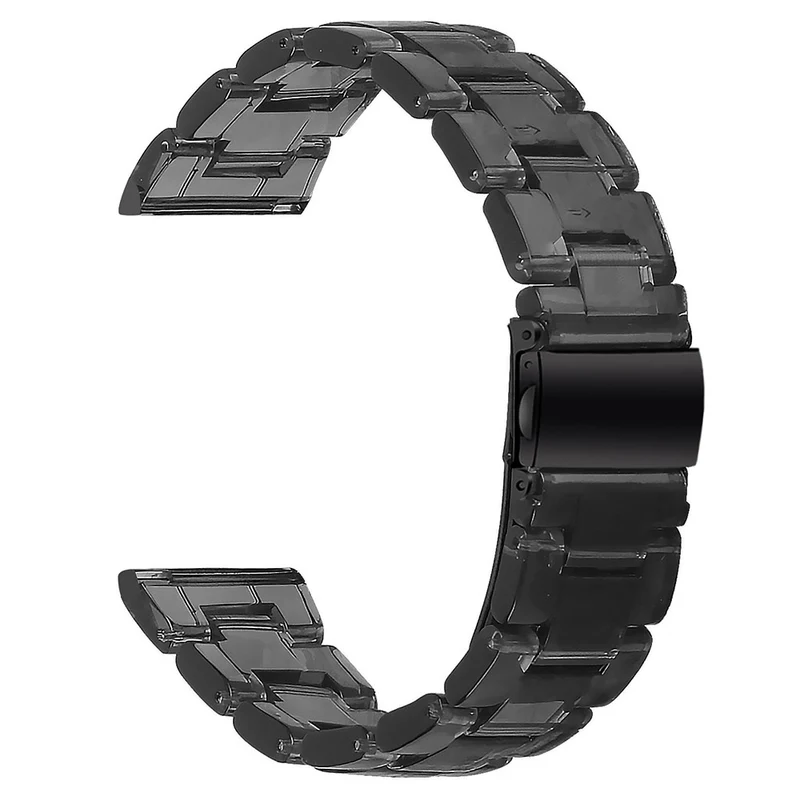 Huawei Watch 4 Pro / Watch GT 3 / 2 46mm Resin Watch Band 22mm Water Resistant Quick Release Watch Strap - Chocolate