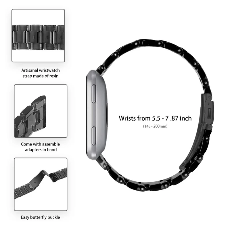 Huawei Watch 4 Pro / Watch GT 3 / 2 46mm Resin Watch Band 22mm Water Resistant Quick Release Watch Strap - Chocolate