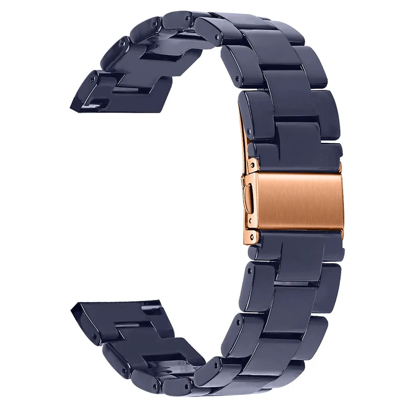 Huawei Watch 4 Pro / Watch GT 3 / 2 46mm Resin Watch Band 22mm Water Resistant Quick Release Watch Strap - Chocolate