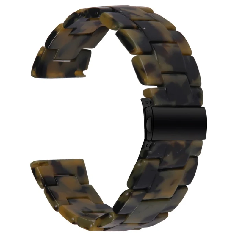Huawei Watch 4 Pro / Watch GT 3 / 2 46mm Resin Watch Band 22mm Water Resistant Quick Release Watch Strap - Chocolate