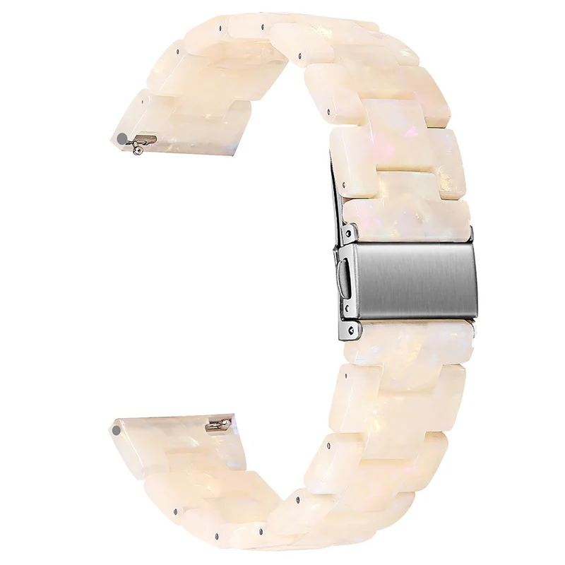 Huawei Watch 4 Pro / Watch GT 3 / 2 46mm Resin Watch Band 22mm Water Resistant Quick Release Watch Strap - Chocolate