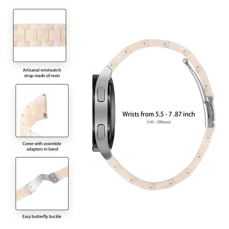 Huawei Watch 4 Pro / Watch GT 3 / 2 46mm Resin Watch Band 22mm Water Resistant Quick Release Watch Strap - Chocolate
