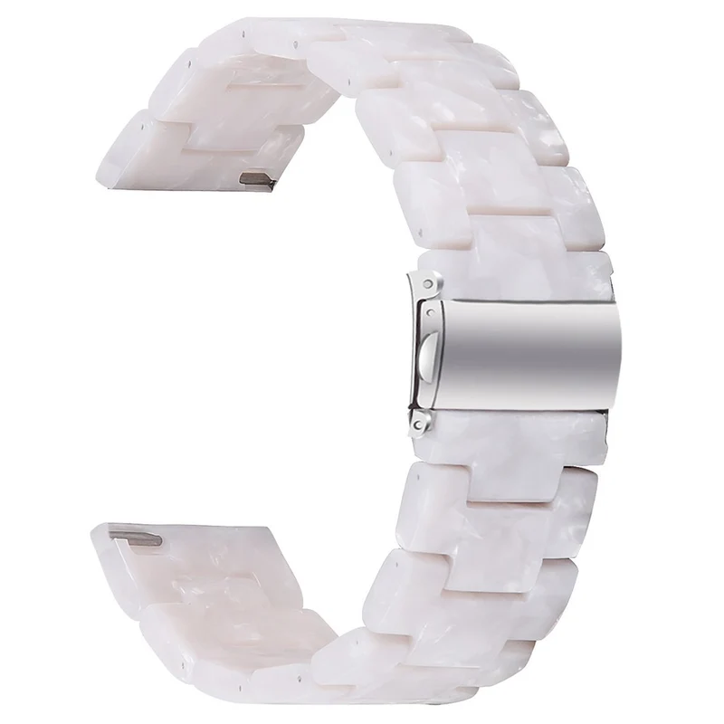 Huawei Watch 4 Pro / Watch GT 3 / 2 46mm Resin Watch Band 22mm Water Resistant Quick Release Watch Strap - Chocolate