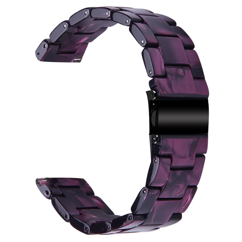 Huawei Watch 4 Pro / Watch GT 3 / 2 46mm Resin Watch Band 22mm Water Resistant Quick Release Watch Strap - Chocolate