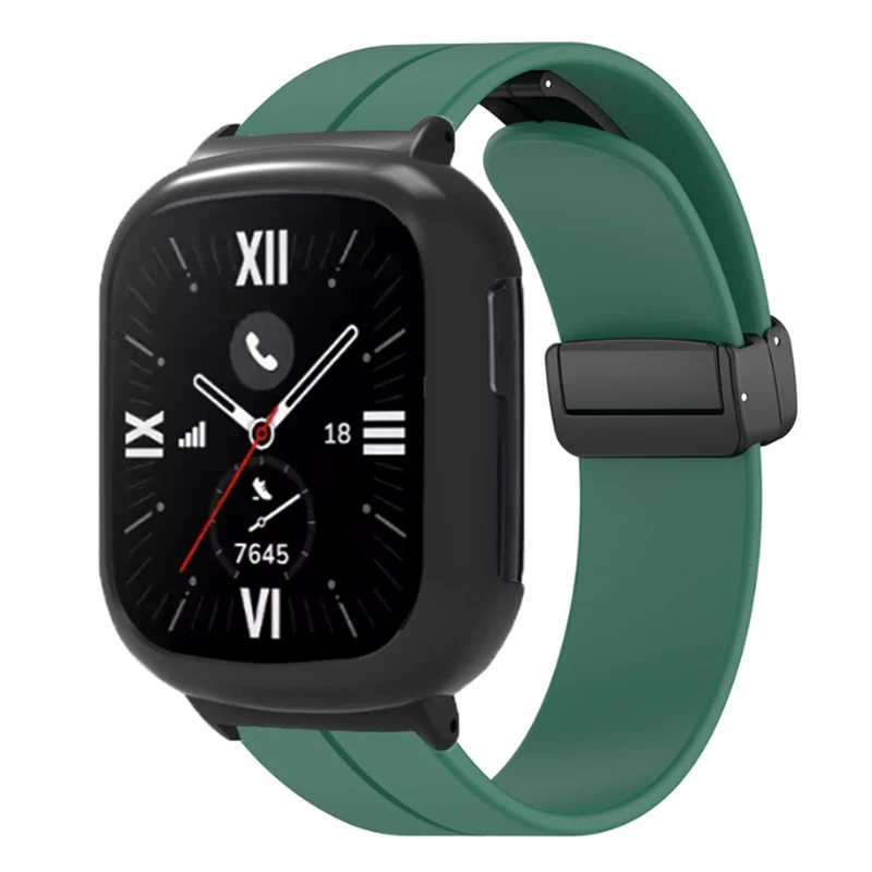 Honor Watch 4 Watch Band Magnetic Buckle Flexible Wrist Strap with Watch Case - Mint Green