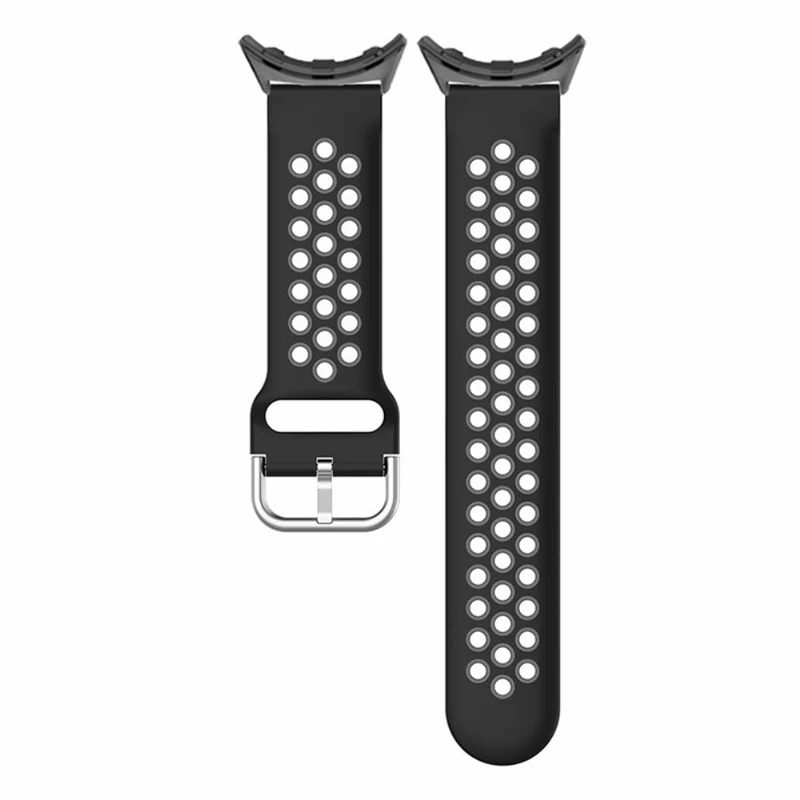 Google Pixel Watch 2 / Pixel Watch Silicone Dual Color Breathable Watch Bands - Pink+Green