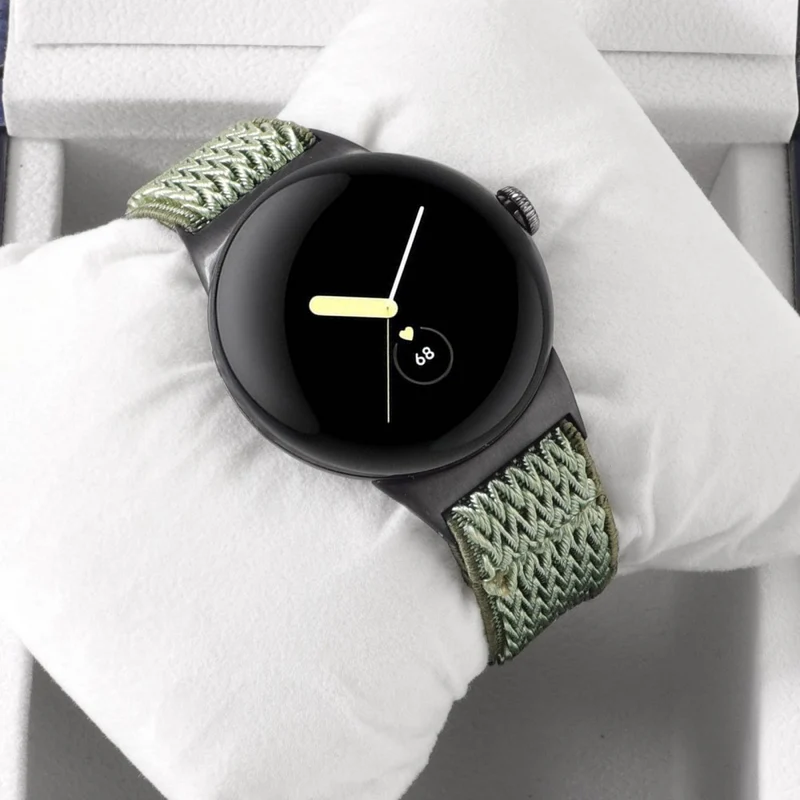 Google Pixel Watch 2 / Pixel Watch Nylon Braided Watch Band Wave Wrist Strap
