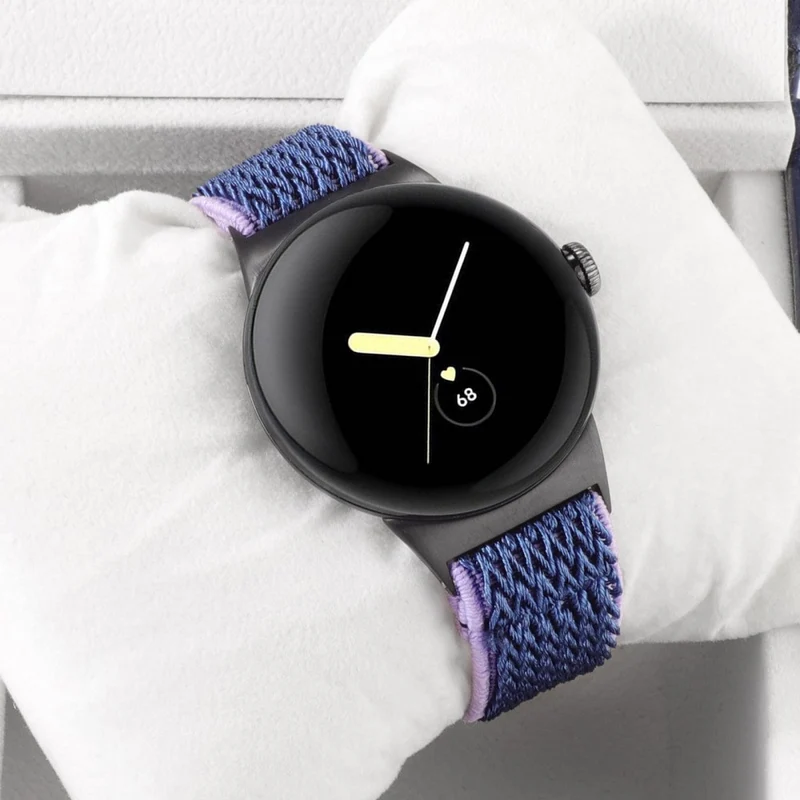 Google Pixel Watch 2 / Pixel Watch Nylon Braided Watch Band Wave Wrist Strap