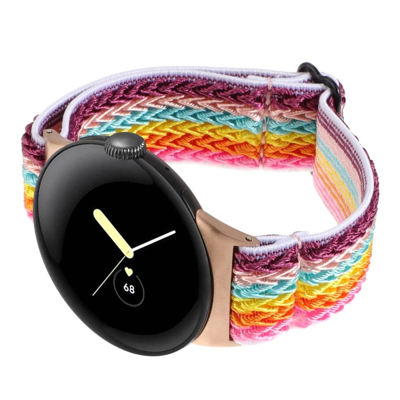 Google Pixel Watch 2 / Pixel Watch Nylon Braided Watch Band Wave Wrist Strap