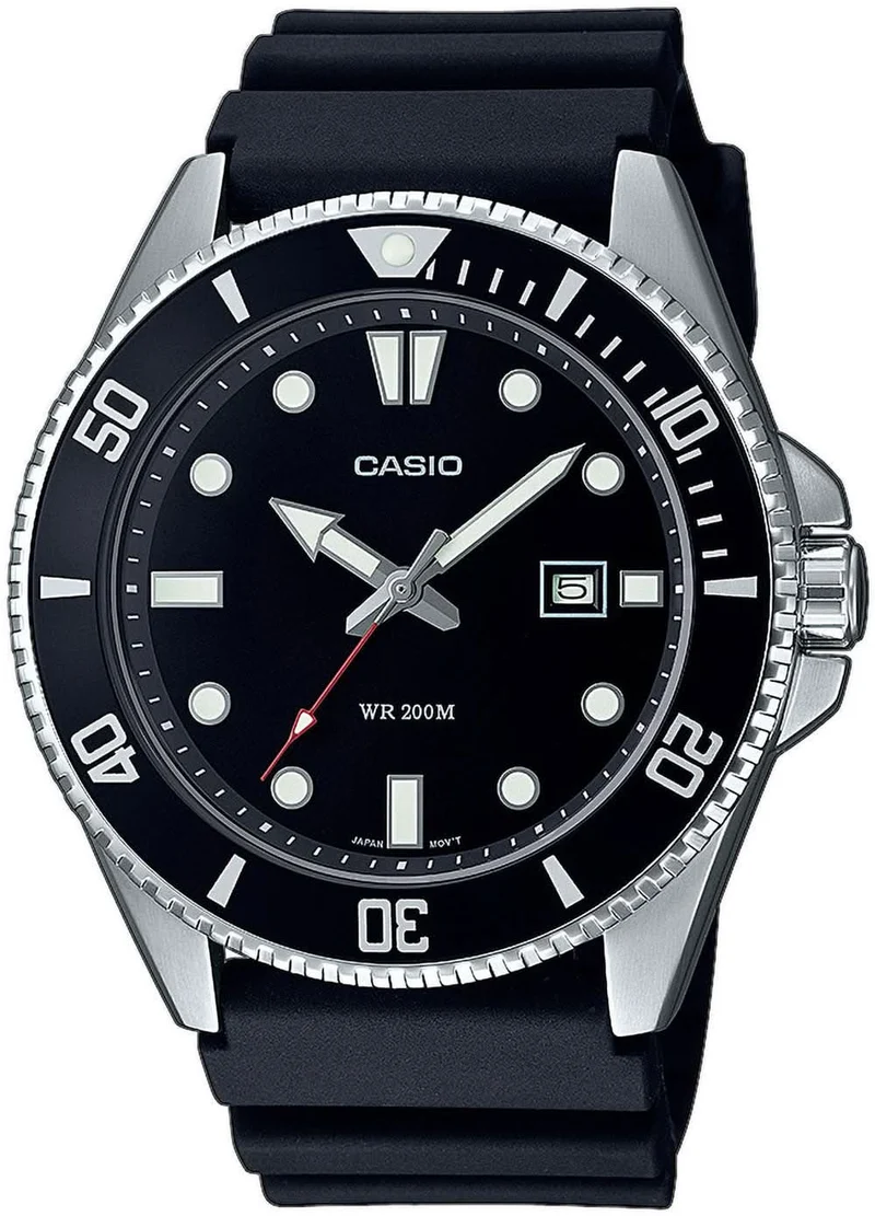 Casio Collection MDV-107-1A1VEF Herrenuhr • 20 bar Wasserdichtigkeit • Klassisches Taucher-Design