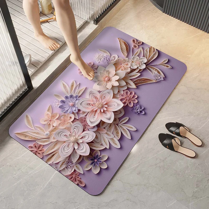Elegante florale Design-Komfortmatte