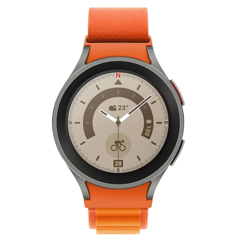 KALEBOL KLB-GSNL-001 Samsung Galaxy Watch6 / Watch6 Classic / Watch 5 Nylon Watch Strap Adjustable Band