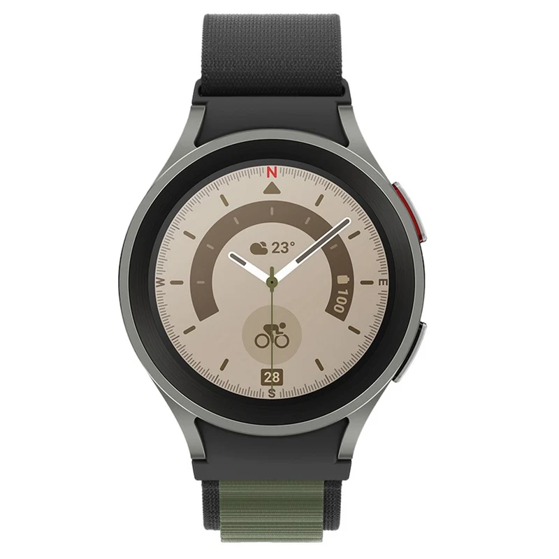 KALEBOL KLB-GSNL-001 Samsung Galaxy Watch6 / Watch6 Classic / Watch 5 Nylon Watch Strap Adjustable Band