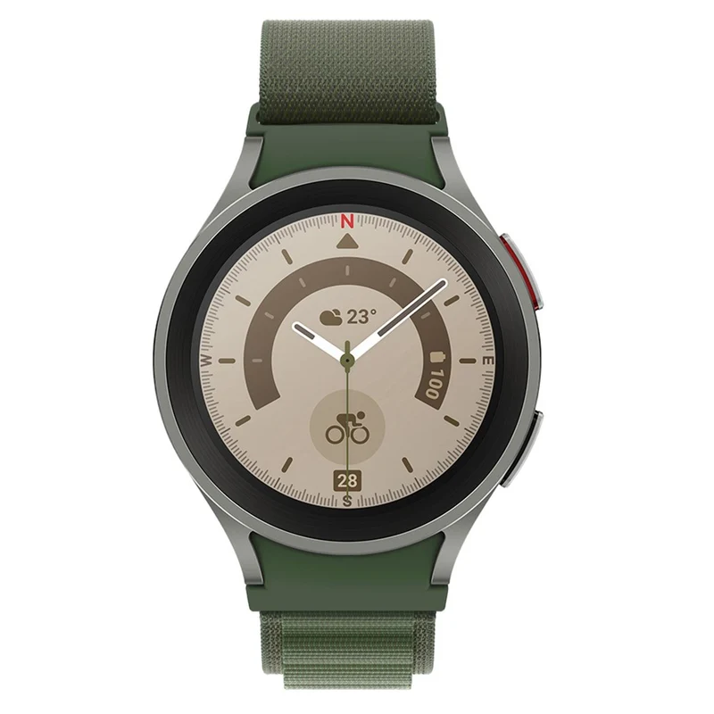 KALEBOL KLB-GSNL-001 Samsung Galaxy Watch6 / Watch6 Classic / Watch 5 Nylon Watch Strap Adjustable Band
