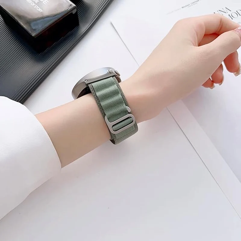 KALEBOL KLB-GSNL-001 Samsung Galaxy Watch6 / Watch6 Classic / Watch 5 Nylon Watch Strap Adjustable Band