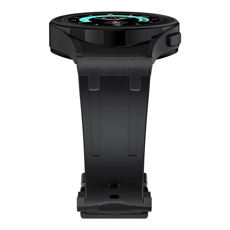 Samsung Galaxy Watch4 / Watch 5 / Watch6 Watch Strap AP Silicone Band Waterproof - Black Buckle+Orange