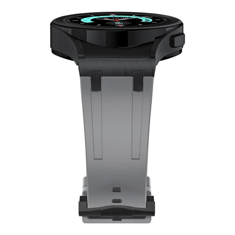 Samsung Galaxy Watch4 / Watch 5 / Watch6 Watch Strap AP Silicone Band Waterproof - Black Buckle+Orange
