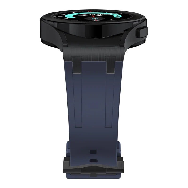 Samsung Galaxy Watch4 / Watch 5 / Watch6 Watch Strap AP Silicone Band Waterproof - Black Buckle+Orange