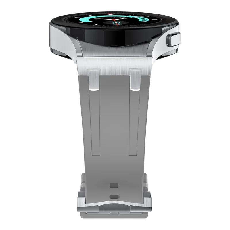 Samsung Galaxy Watch4 / Watch 5 / Watch6 Watch Strap AP Silicone Band Waterproof - Black Buckle+Orange