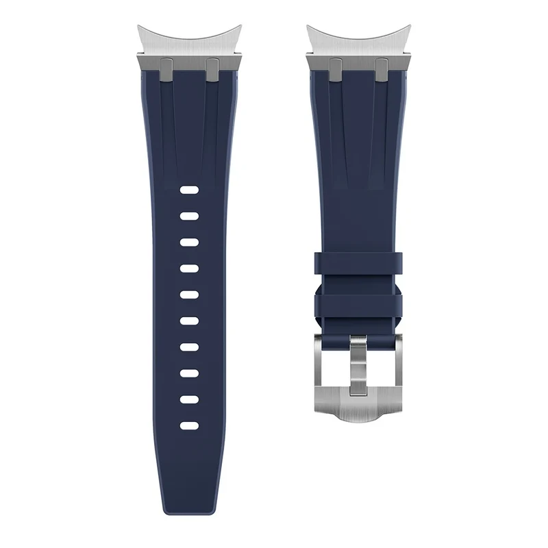 Samsung Galaxy Watch4 / Watch 5 / Watch6 Watch Strap AP Silicone Band Waterproof - Black Buckle+Orange