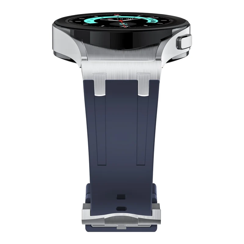 Samsung Galaxy Watch4 / Watch 5 / Watch6 Watch Strap AP Silicone Band Waterproof - Black Buckle+Orange