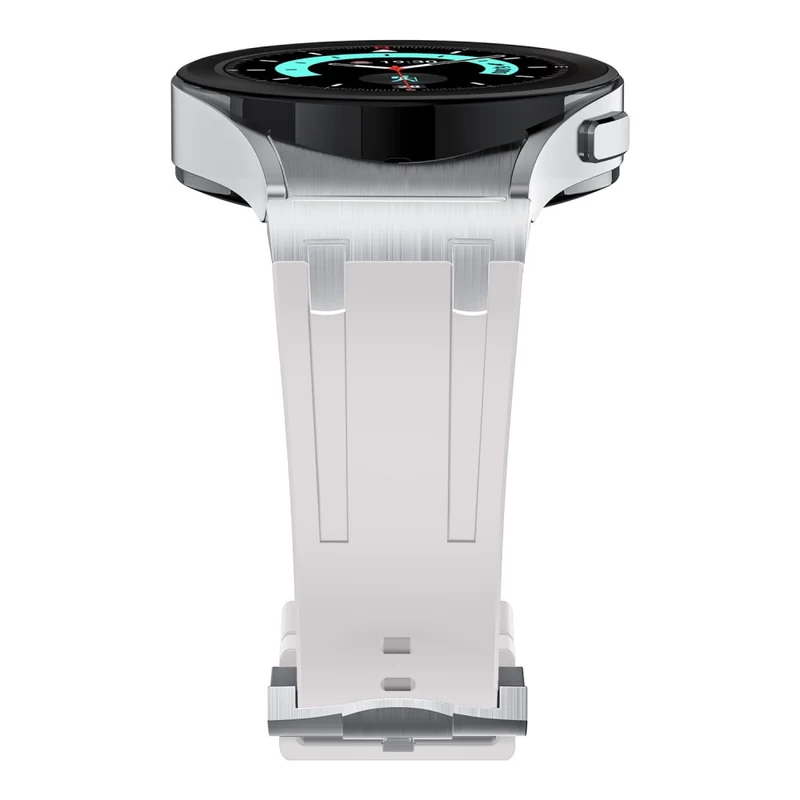 Samsung Galaxy Watch4 / Watch 5 / Watch6 Watch Strap AP Silicone Band Waterproof - Black Buckle+Orange