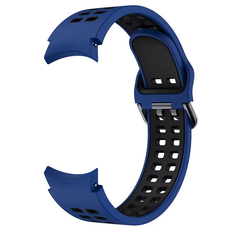 KALEBOL KLB-SSGJ-001 Samsung Galaxy Watch4 / Watch 5 / Watch6 Silicone Watch Band Soft Strap - White+Orange
