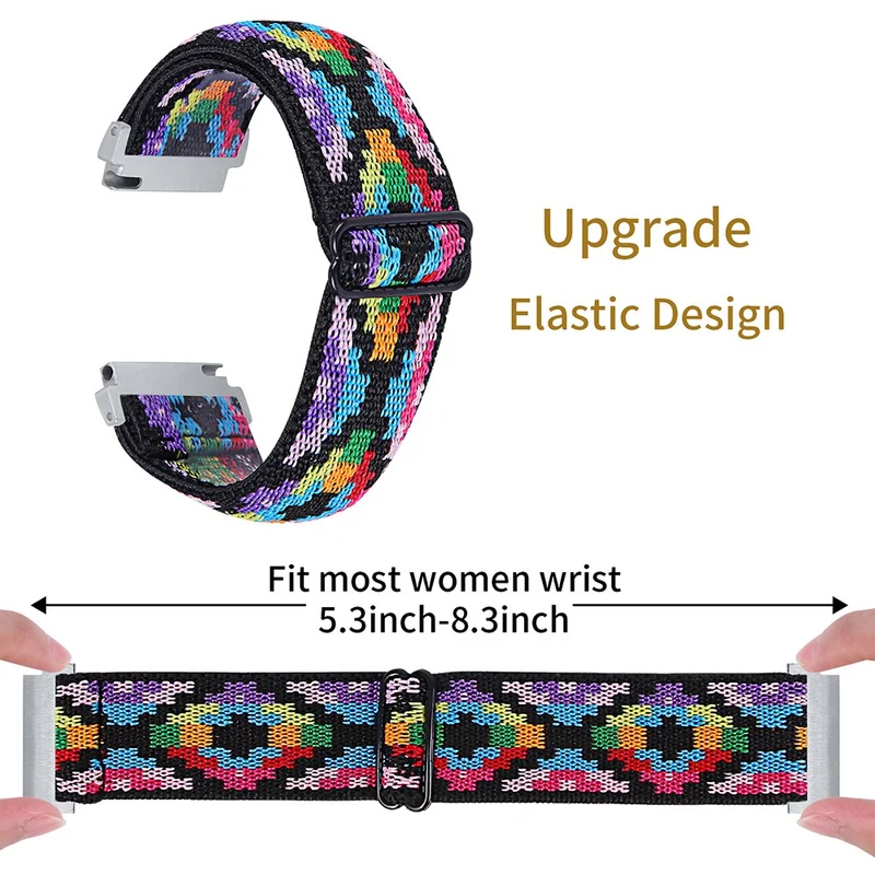 Huawei Watch 4 Pro / Watch GT 3 / 2 46mm Nylon Watch Band 22mm Quick Release Replacement Elastic Watch Strap - 1#