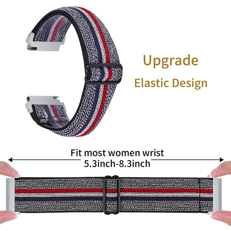 Huawei Watch 4 Pro / Watch GT 3 / 2 46mm Nylon Watch Band 22mm Quick Release Replacement Elastic Watch Strap - 1#