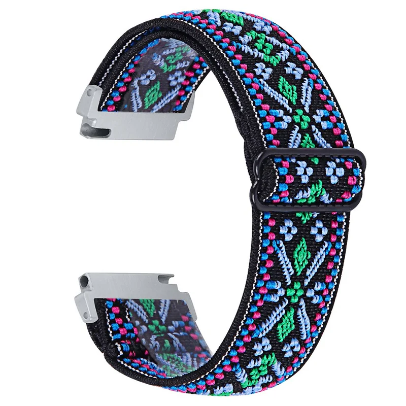 Huawei Watch 4 Pro / Watch GT 3 / 2 46mm Nylon Watch Band 22mm Quick Release Replacement Elastic Watch Strap - 1#