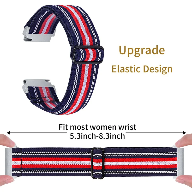 Huawei Watch 4 Pro / Watch GT 3 / 2 46mm Nylon Watch Band 22mm Quick Release Replacement Elastic Watch Strap - 1#