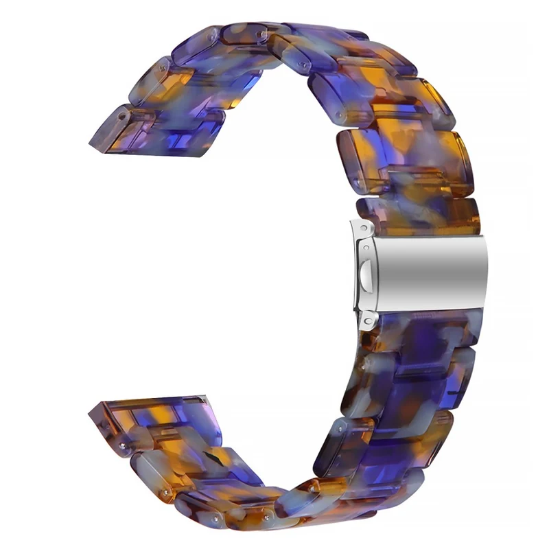 Huawei Watch 4 Pro / Watch GT 3 / 2 46mm Replacement Watch Band Water Resistant 22mm Resin Watch Strap - Blue / Pink