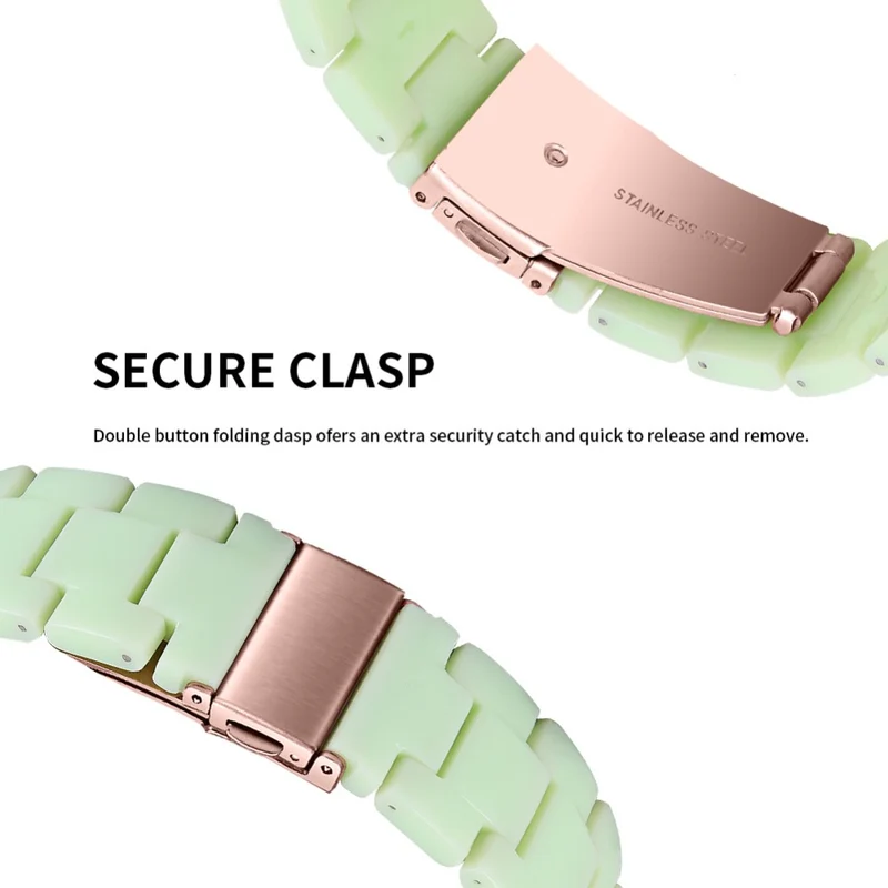Huawei Watch 4 Pro / Watch GT 3 / 2 46mm Replacement Watch Band Water Resistant 22mm Resin Watch Strap - Blue / Pink