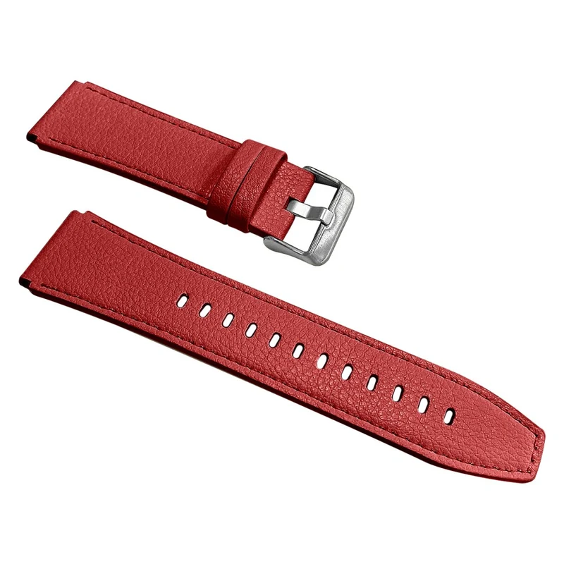 Huawei Watch 4 Pro / Watch GT 3 / 2 46mm Quick Release Watch Band 22mm Top-Layer Cowhide Leather Wrist Strap