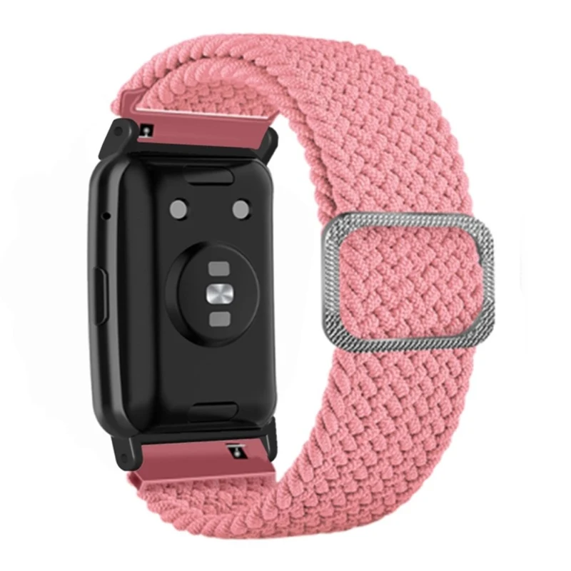 Huawei Watch Fit / Watch Fit Special Edition Watch Band Nylon Braided Elastic Wrist Strap - Rainbow
