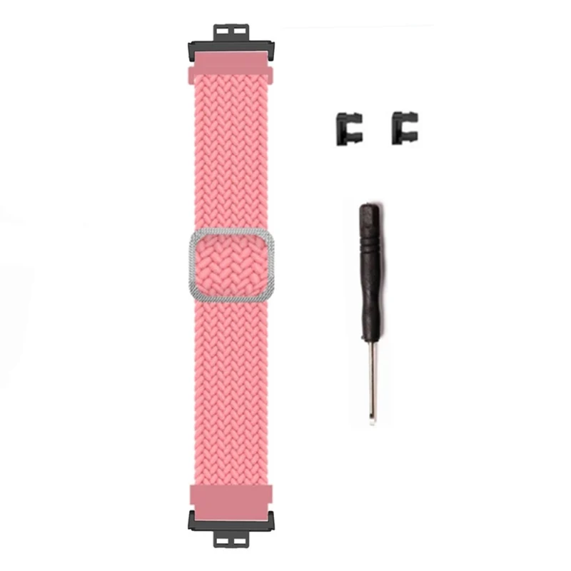 Huawei Watch Fit / Watch Fit Special Edition Watch Band Nylon Braided Elastic Wrist Strap - Rainbow