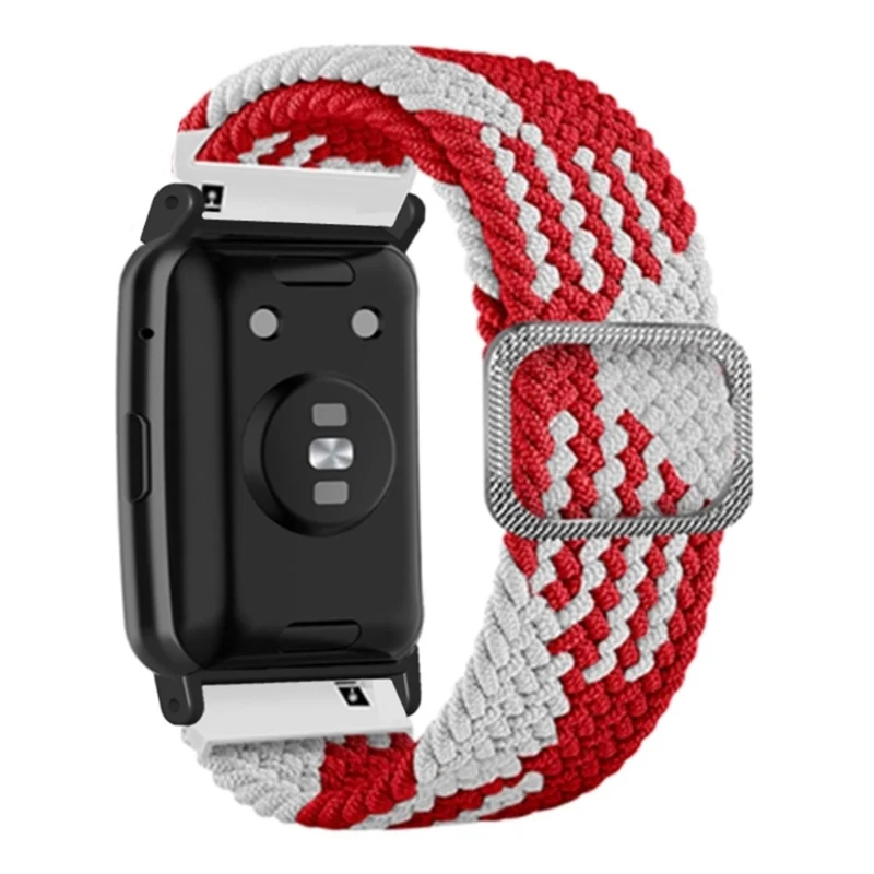 Huawei Watch Fit / Watch Fit Special Edition Watch Band Nylon Braided Elastic Wrist Strap - Rainbow