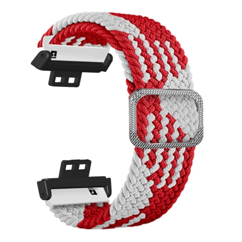 Huawei Watch Fit / Watch Fit Special Edition Watch Band Nylon Braided Elastic Wrist Strap - Rainbow